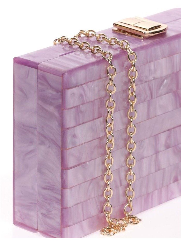 Pearly pastel clutch bag - various colous Lauren Lynn London Accessories - 20