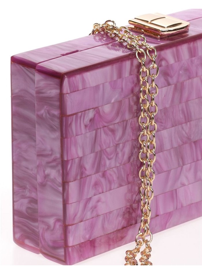 Bolso de fiesta nacarado rectangular - varios colores Lauren Lynn London Accessories - 24