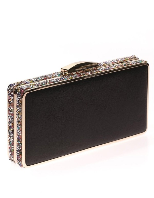 Bolso de fiesta con pedrería lateral - rectangular Lauren Lynn London Accessories - 5