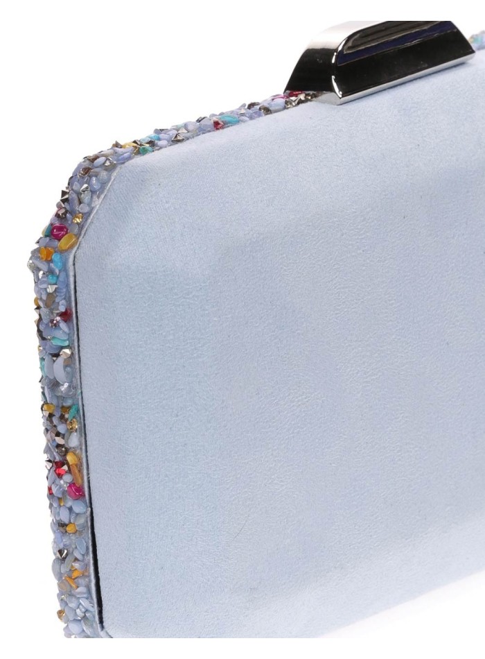 Bolso de fiesta de pedrería octogonal