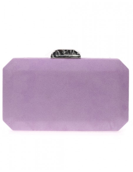 Bolso de antelina octogonal con cierre metalizado Lauren Lynn London Accessories - 25  Bolso de antelina octogonal con cierre metalizado Lauren Lynn London Accessories - 25