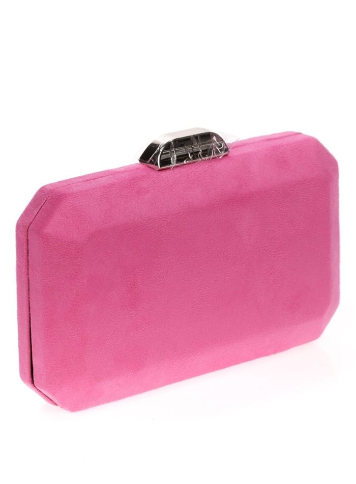 Bolso de antelina octogonal con cierre metalizado Lauren Lynn London Accessories - 29