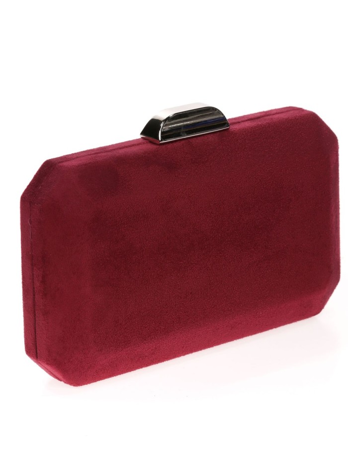 Bolso de antelina octogonal con cierre metalizado Lauren Lynn London Accessories - 31