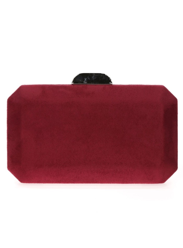 Bolso de antelina octogonal con cierre metalizado Lauren Lynn London Accessories - 32