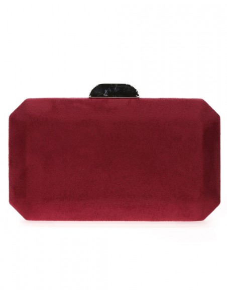 Bolso de antelina octogonal con cierre metalizado Lauren Lynn London Accessories - 32  Bolso de antelina octogonal con cierre metalizado Lauren Lynn London Accessories - 32