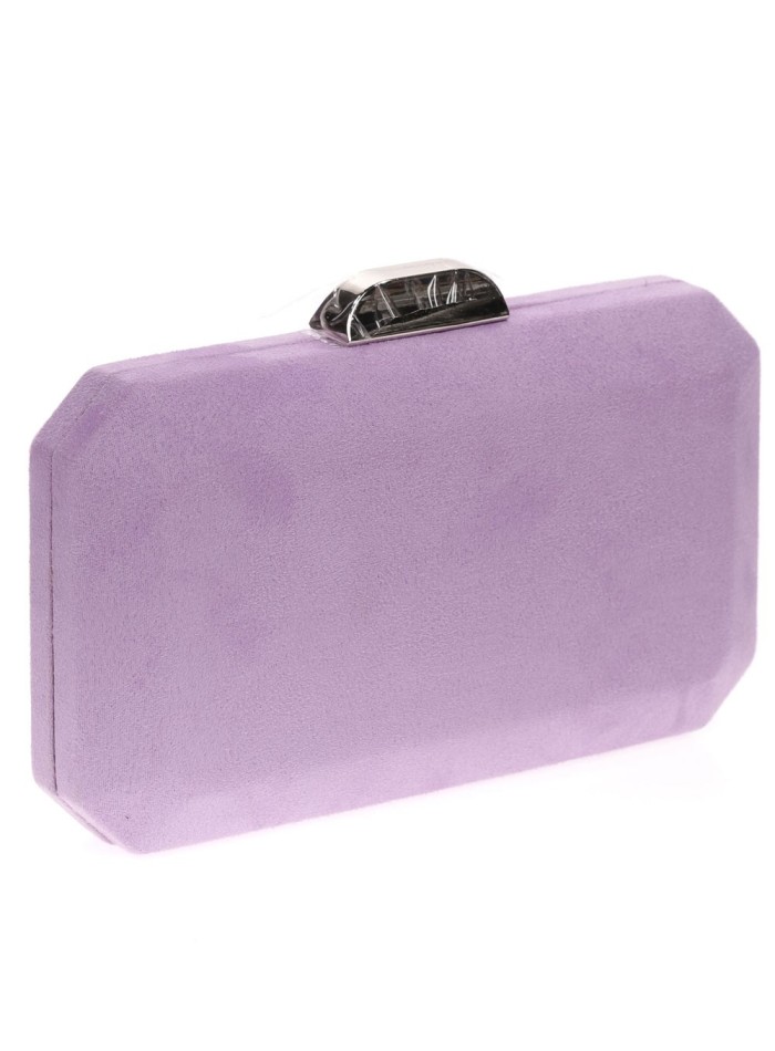 Bolso de antelina octogonal con cierre metalizado Lauren Lynn London Accessories - 33