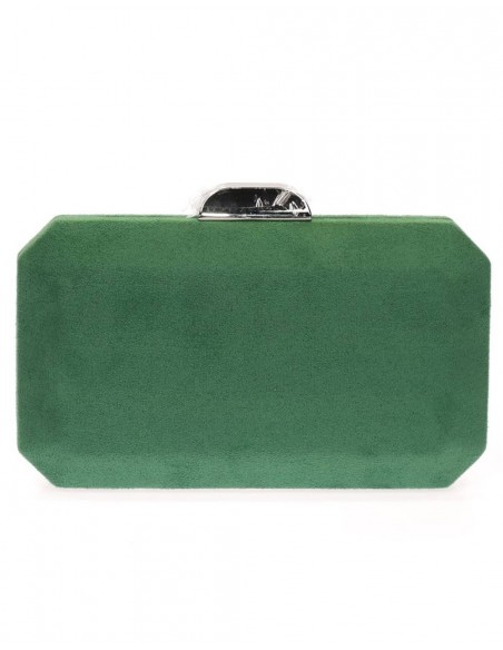 Bolso de antelina octogonal con cierre metalizado Lauren Lynn London Accessories - 37  Bolso de antelina octogonal con cierre metalizado Lauren Lynn London Accessories - 37