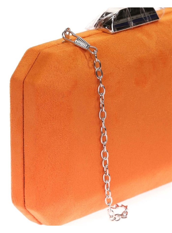 Bolso de antelina octogonal con cierre metalizado Lauren Lynn London Accessories - 38