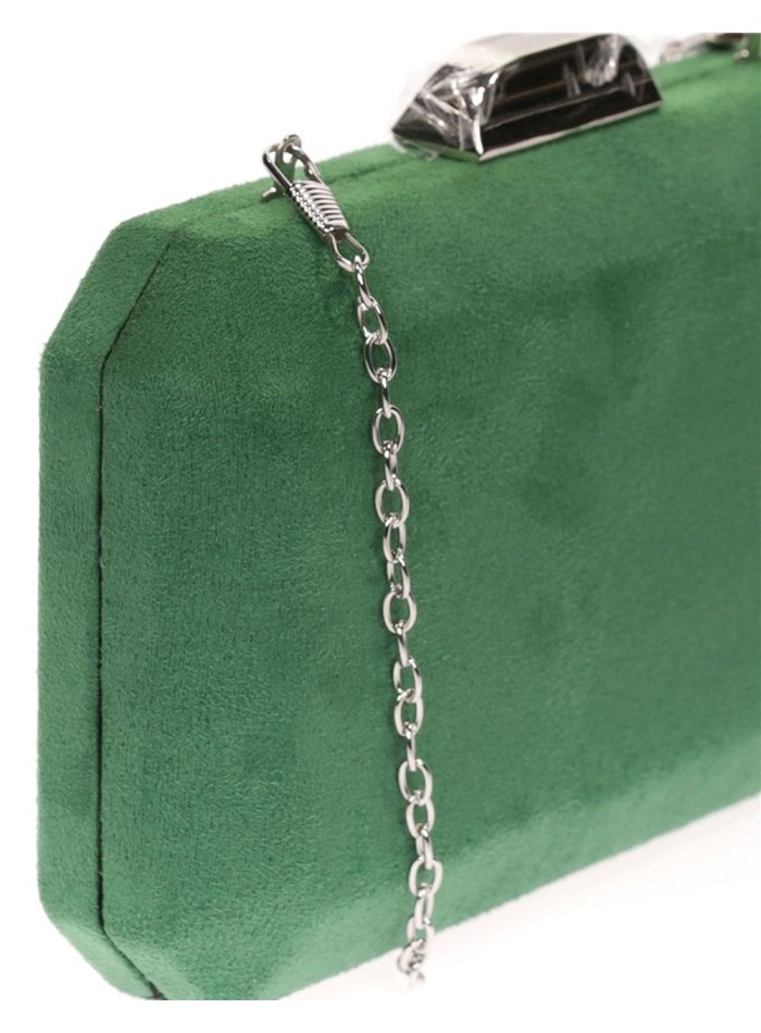 Bolso de antelina octogonal con cierre metalizado Lauren Lynn London Accessories - 40