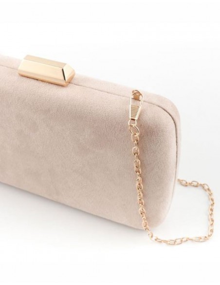 Bolso de fiesta antelina nude Lauren Lynn London Accessories - 2