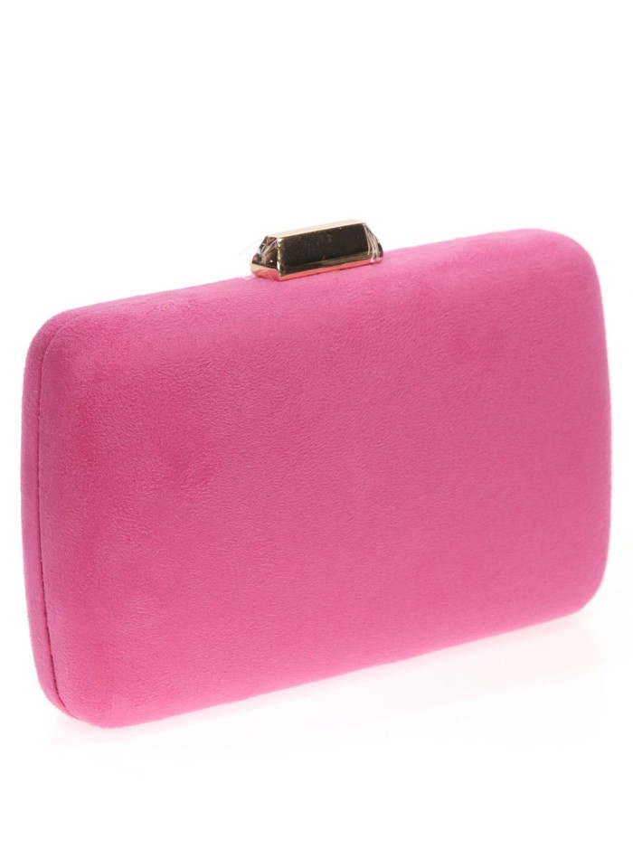 Light Pink Satin Pleated Clutch Bag |