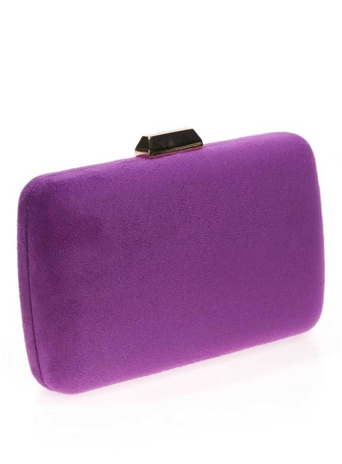Suede clutch bag for wedding guests Lauren Lynn London Accessories - 29 