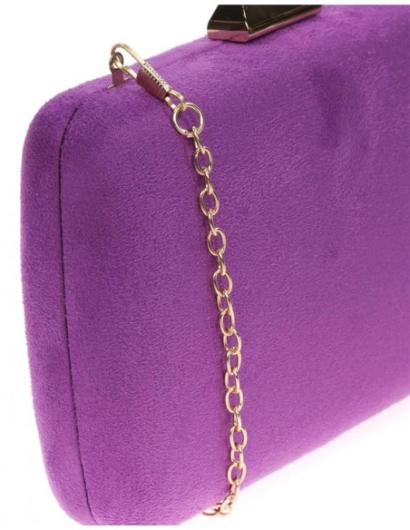 Suede clutch bag for wedding guests Lauren Lynn London Accessories - 30 