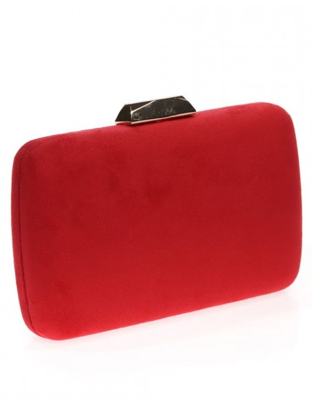 Suede clutch bag for wedding guests Lauren Lynn London Accessories - 36 