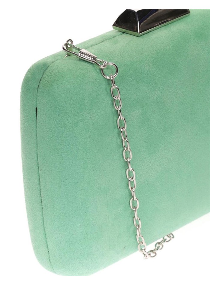 Suede clutch bag for wedding guests Lauren Lynn London Accessories - 37
