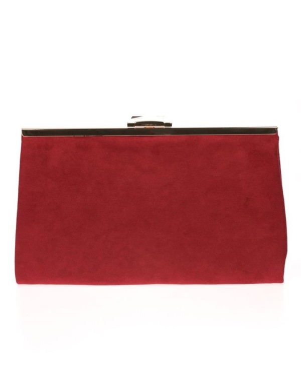 Cartera de fiesta antelina y cierre pedrería Lauren Lynn London Accessories - 10 