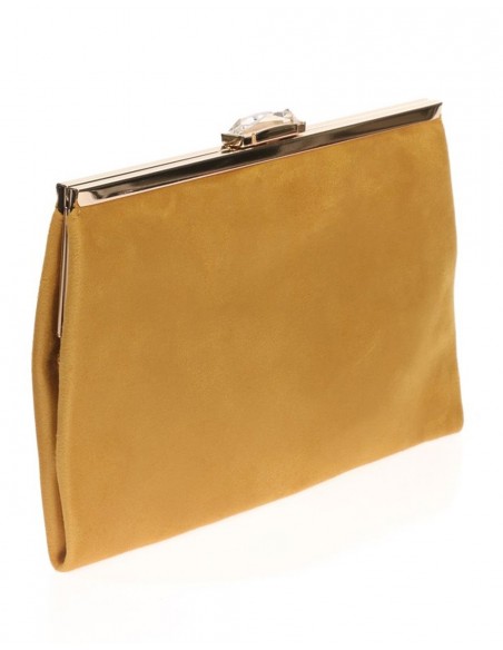 Suede party clutch with rhinestone fastening Lauren Lynn London Accessories - 17  Suede party clutch with rhinestone fastening Lauren Lynn London Accessories - 17