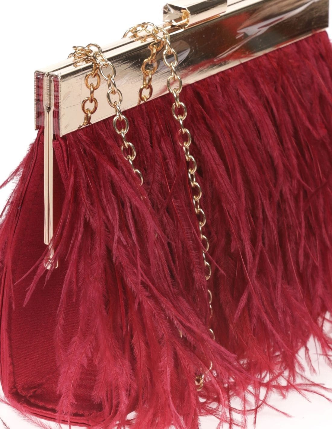 Ideal fine feather handbag for events INVITADISIMA