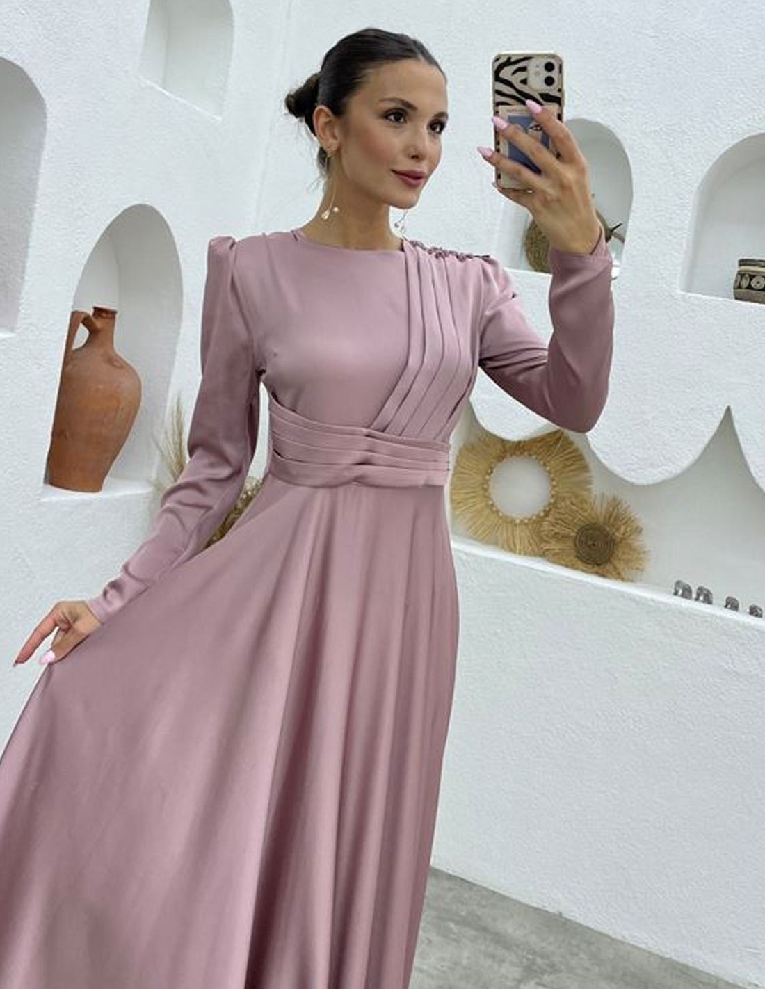 long sleeve party dress