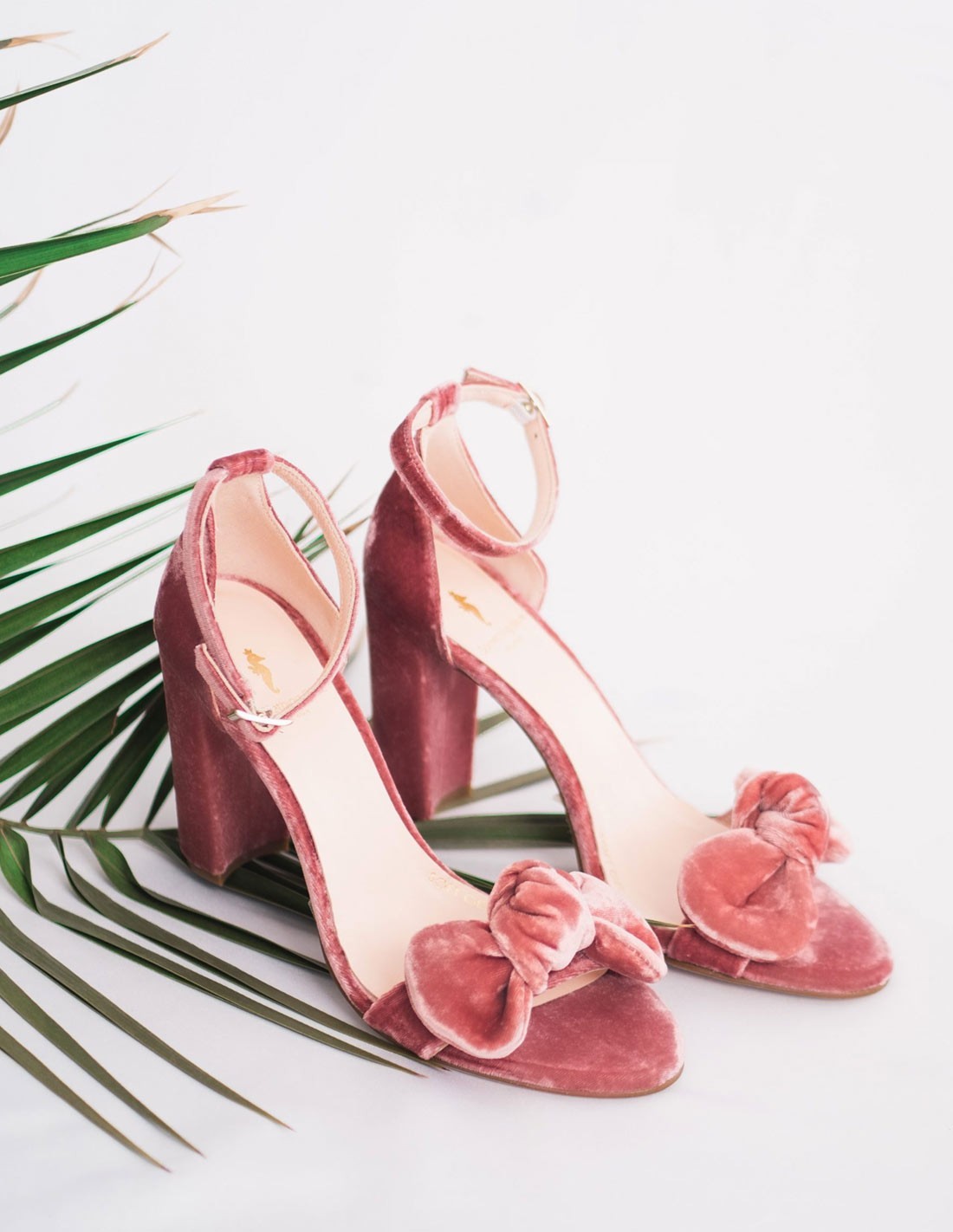 Pink velvet outlet heels