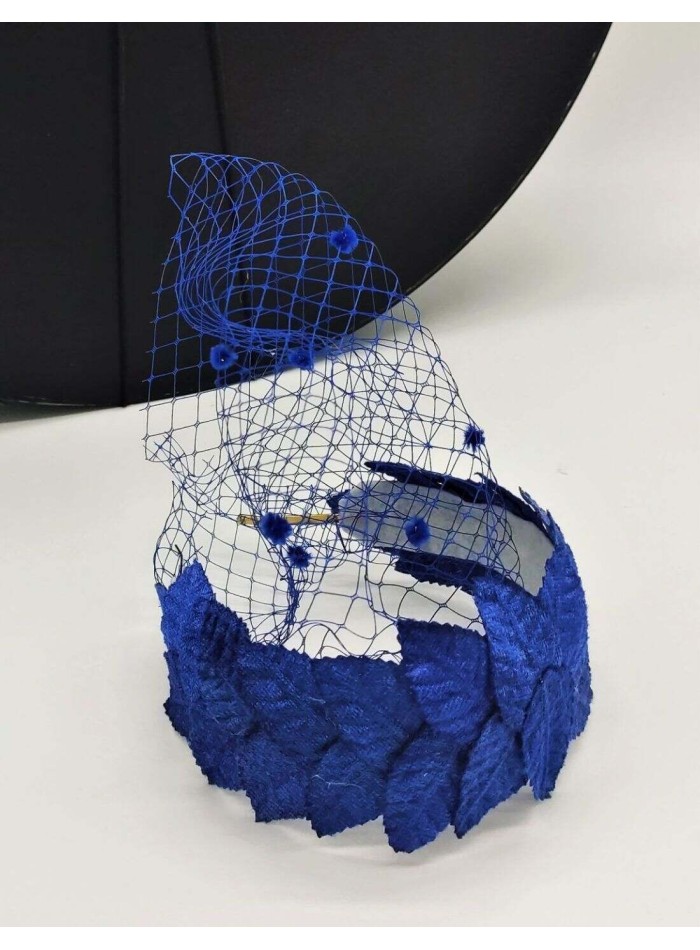 Mini leaf headband with hairnet