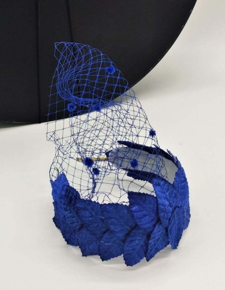 Mini leaf headband with hairnet
