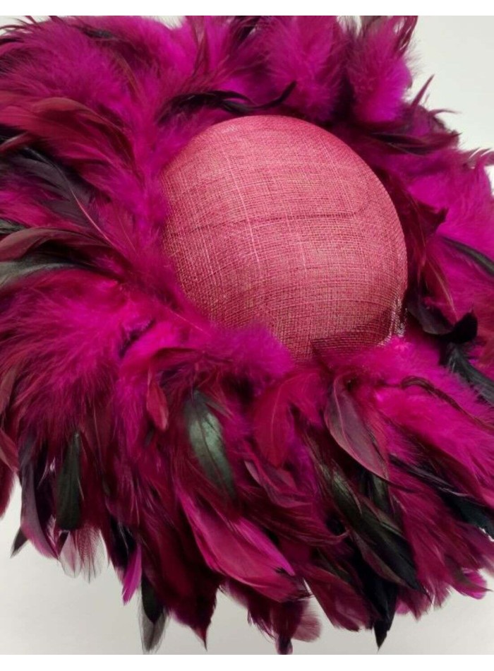 Headdress with rooster feathers