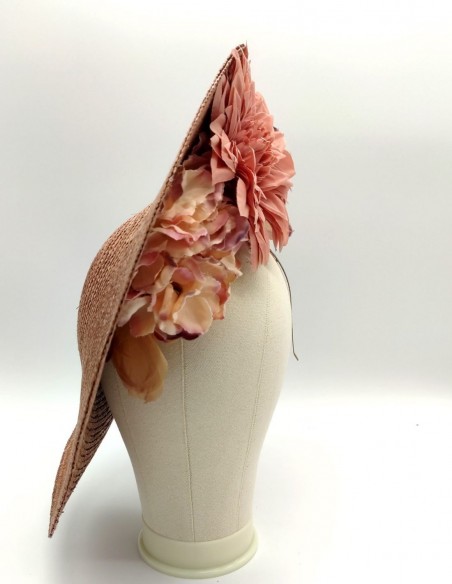 Headdress with hydrangea flowers