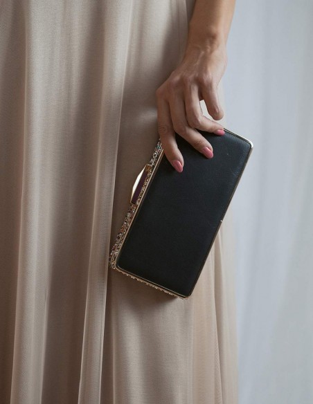 Sac de fête avec strass sur le côté - rectangulaire