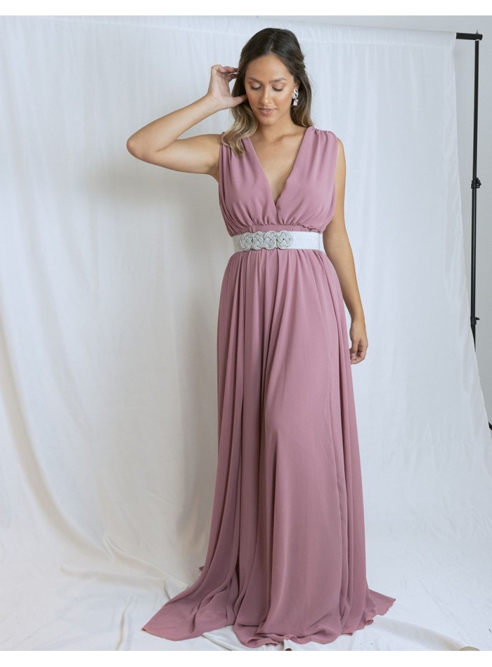 Heavenly hues dusty top purple maxi dress