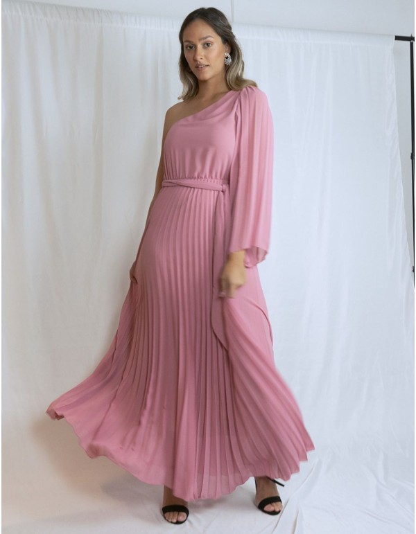 Robe longue de fête à manches asymétriques 2