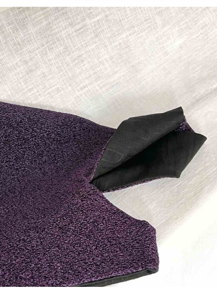 Japanese lamé coloured bowler bag-3