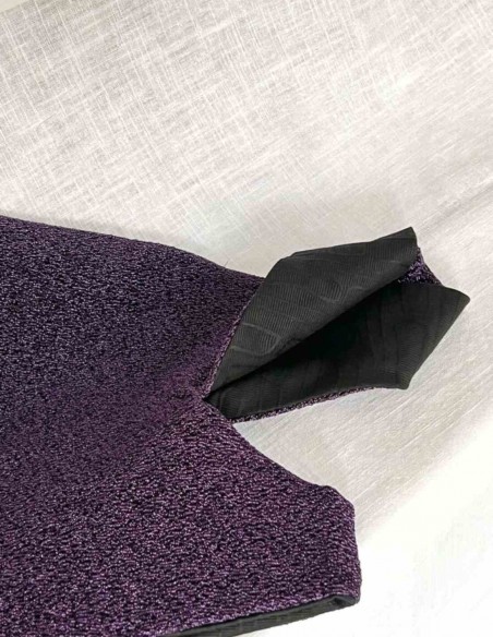 Japanese lamé coloured bowler bag-3