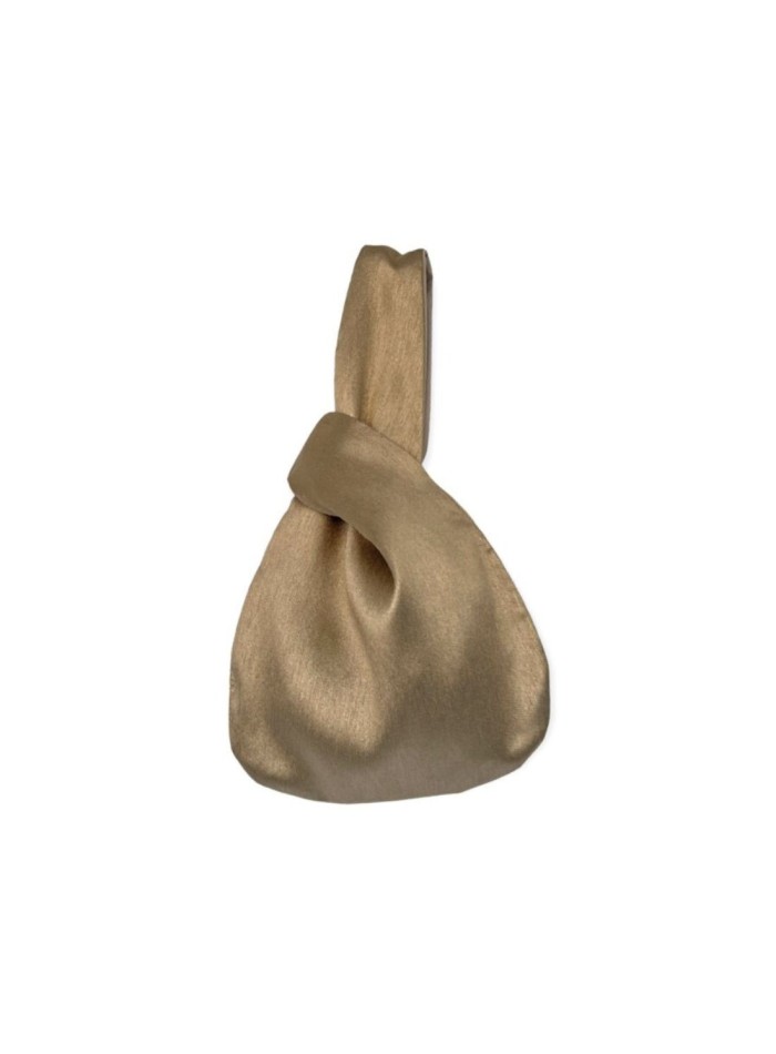 Silk mikado bowler bag with lining
