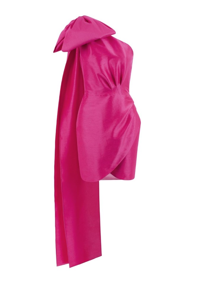 Vestido corto de fiesta con lazada - Zaira di...