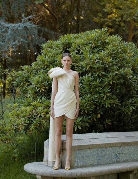 Robe courte de soirée avec dentelle - Zaira di Vielma