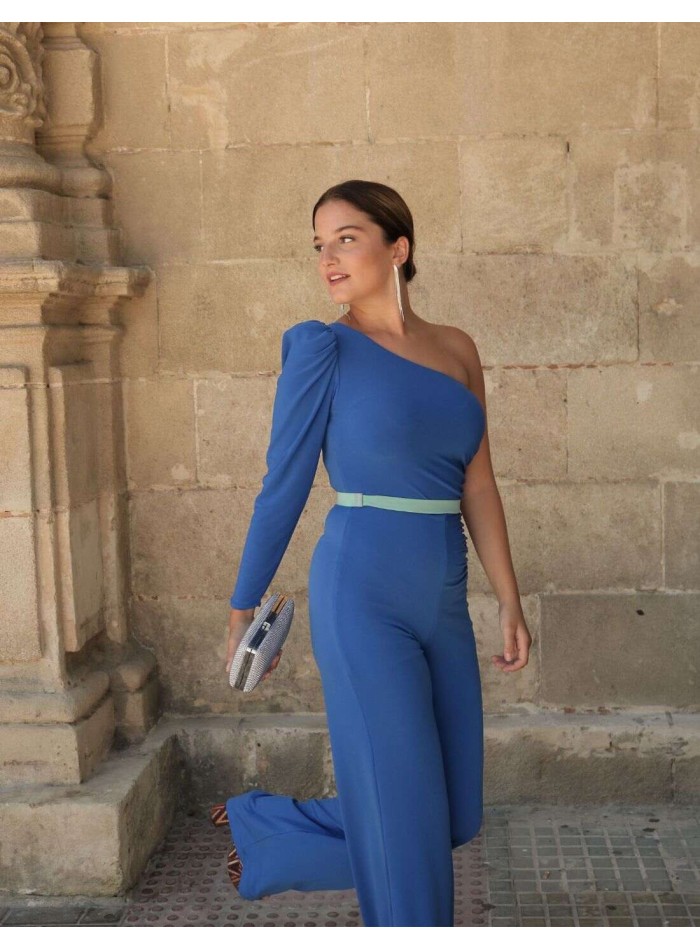 Top 165+ royal blue backless jumpsuit latest