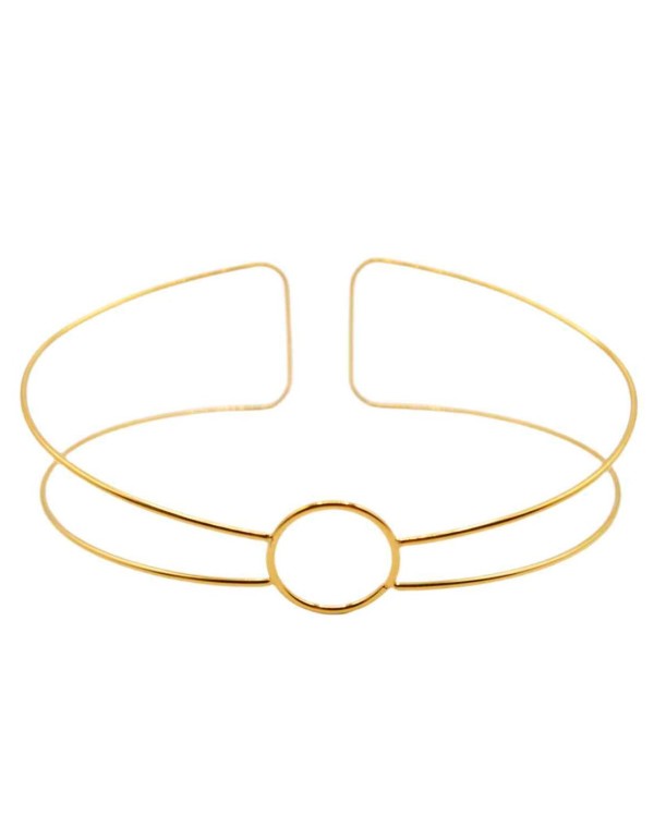 Choker dorado RÍGIDO CÍRCULO