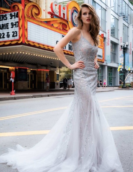 Long mermaid cut party dress | INVITADISIMA
