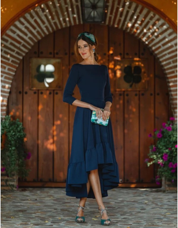 Midi party dress with open back - Invitada Perfecta 2