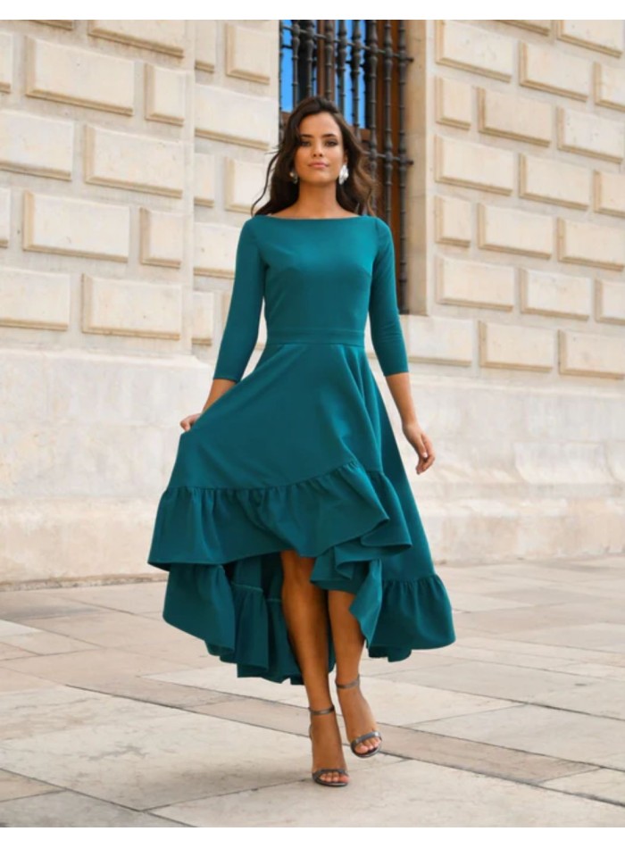 https://invitadisima.com/35095-large_default/turquoise-green-midi-party-dress-with-ruffle-on-the-skirt.jpg