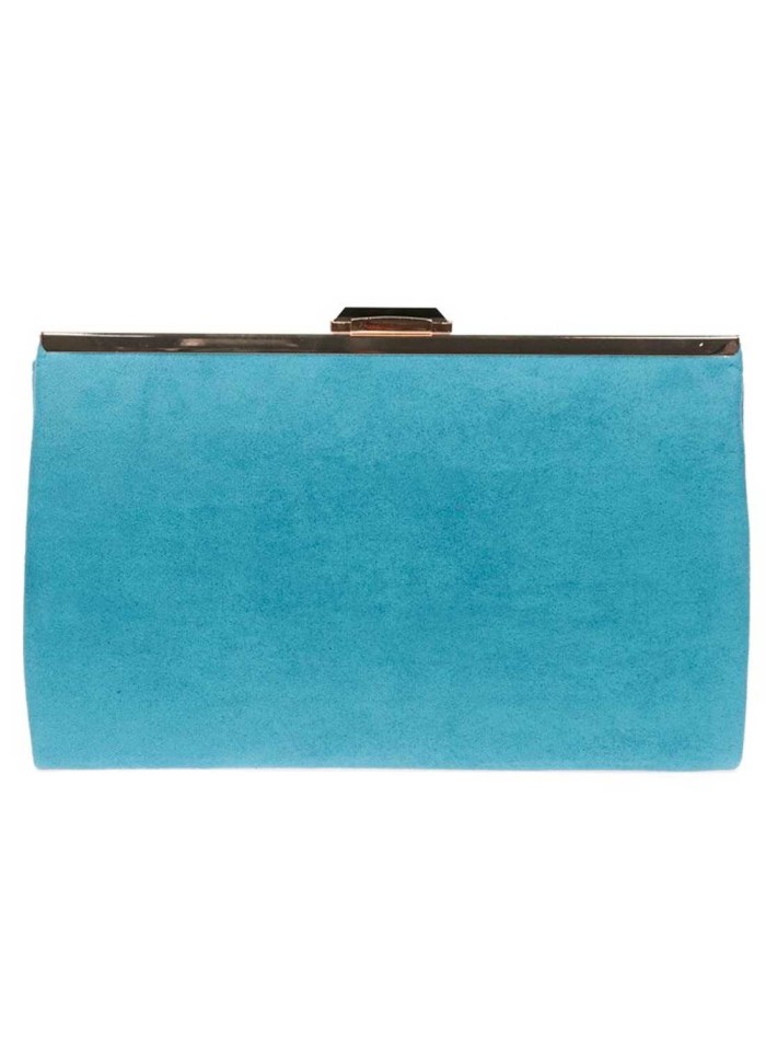 Cartera de fiesta antelina y cierre pedrería