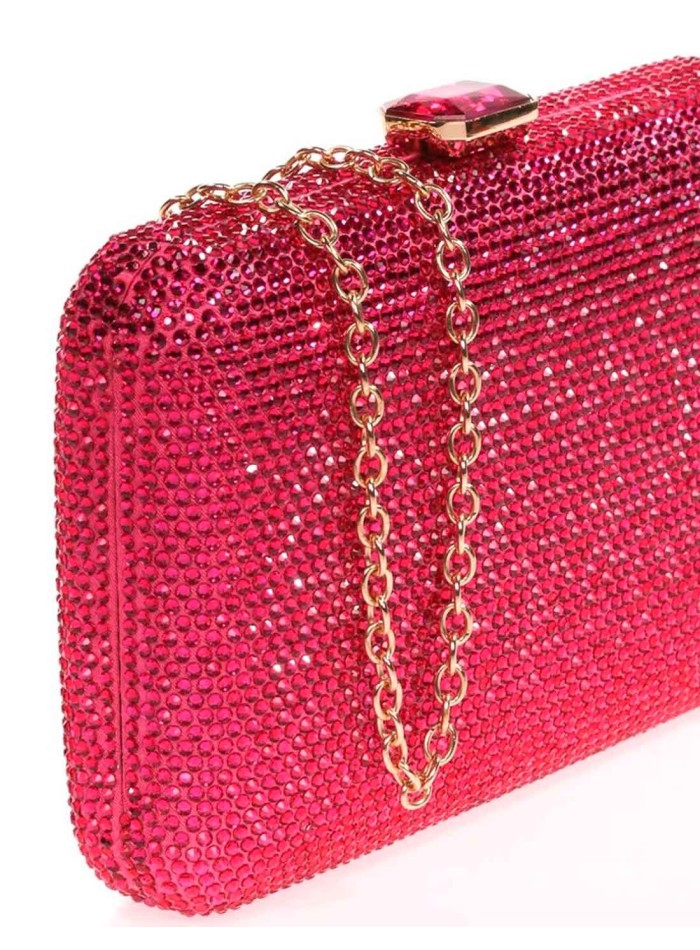 Evening clutch bag made of crystal