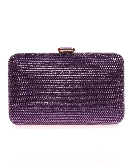 Evening clutch bag made of crystal
