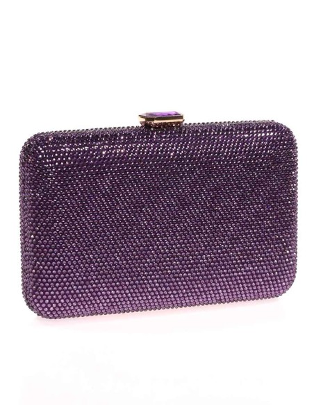 Evening clutch bag made of crystal