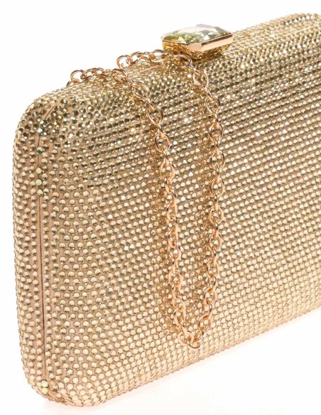 Evening clutch bag made of crystal