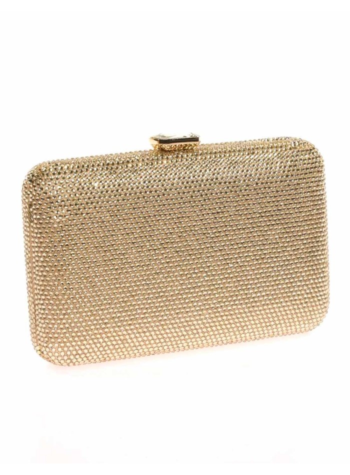 Evening clutch bag made of crystal