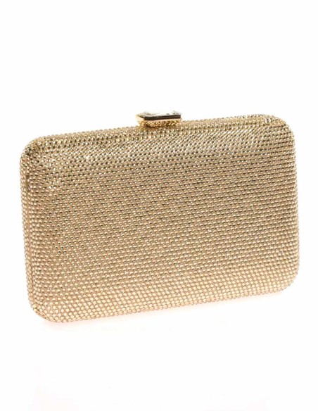 Evening clutch bag made of crystal