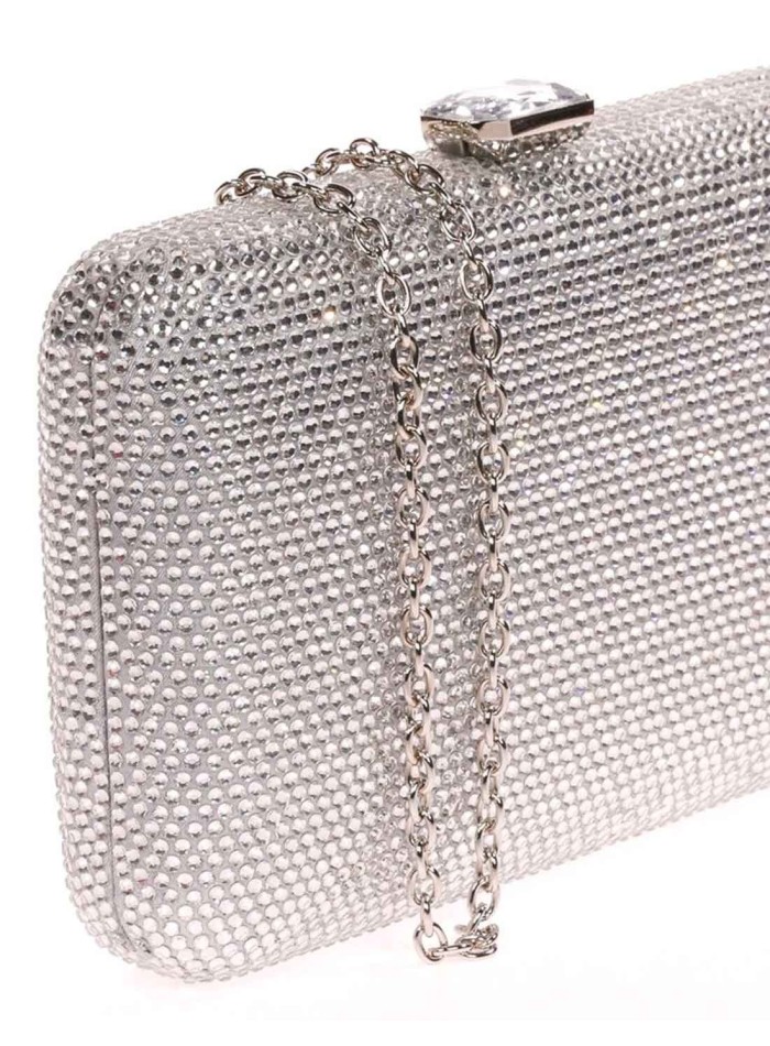 Evening clutch bag made of crystal