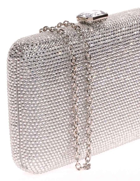 Evening clutch bag made of crystal